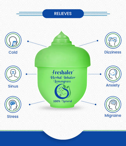 Freshaler Herbal Inhaler Lemongrass - Pack of 2