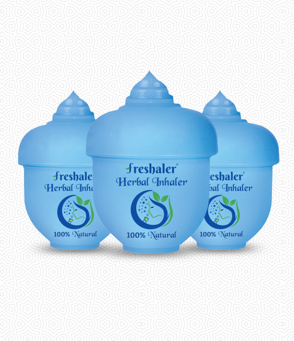 Freshaler Classic Herbal Inhaler Pack of 3 - Best Value Natural Cold and Sinus Relief