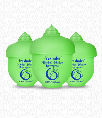 Freshaler Herbal Inhaler Lemongrass - Pack of 3